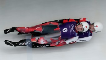 Beattie Podulsky en action en luge.