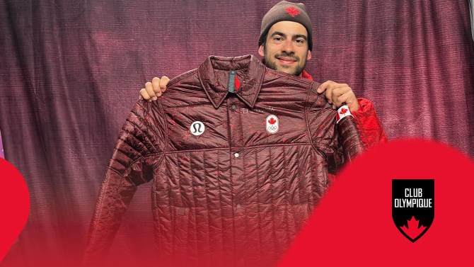 Gagnez une veste d’Équipe Canada signée par le médaillé d&rsquo;argent Éliot Grondin