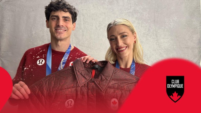 Gagnez une veste d’Équipe Canada signée par les médaillés de bronze Piper et Paul